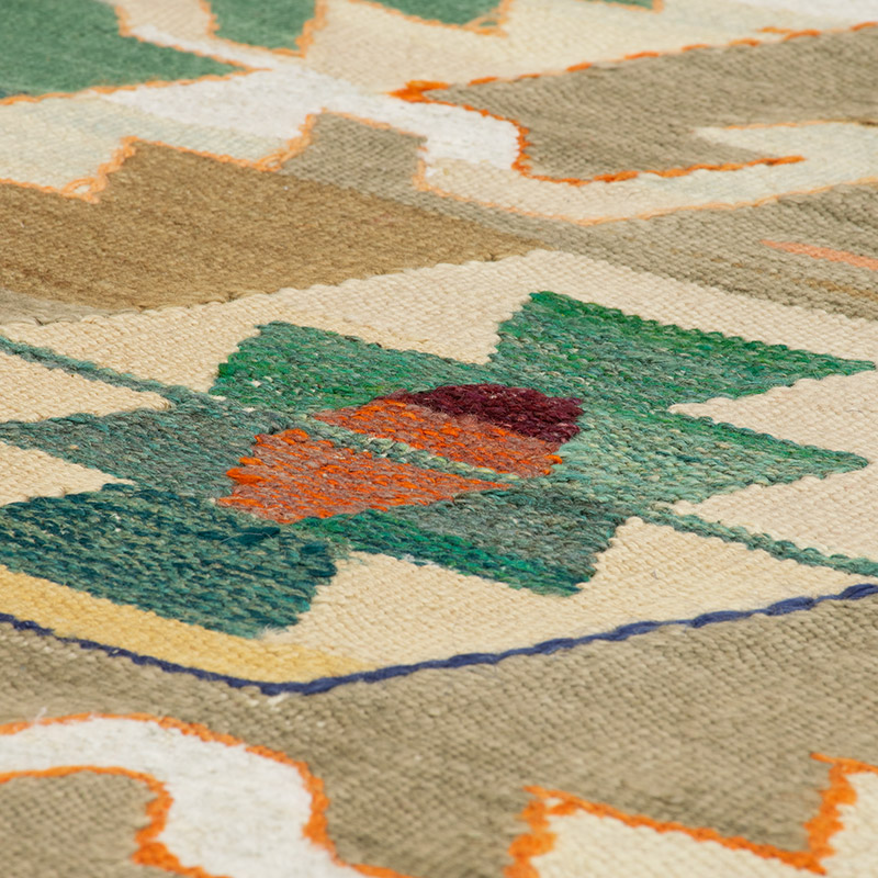 New Turkish Handwoven Kilim Rug - 8' 10" x 11' 5" (106" x 137") - K0092110