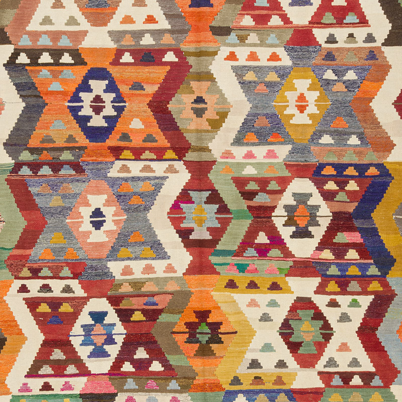 New Turkish Handwoven Kilim Rug - 8' 8" x 11' 2" (104" x 134") - K0092112