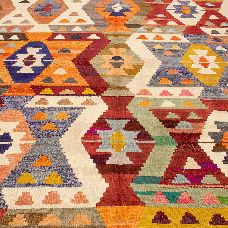 New Turkish Handwoven Kilim Rug - 8' 8" x 11' 2" (104" x 134") - K0092112
