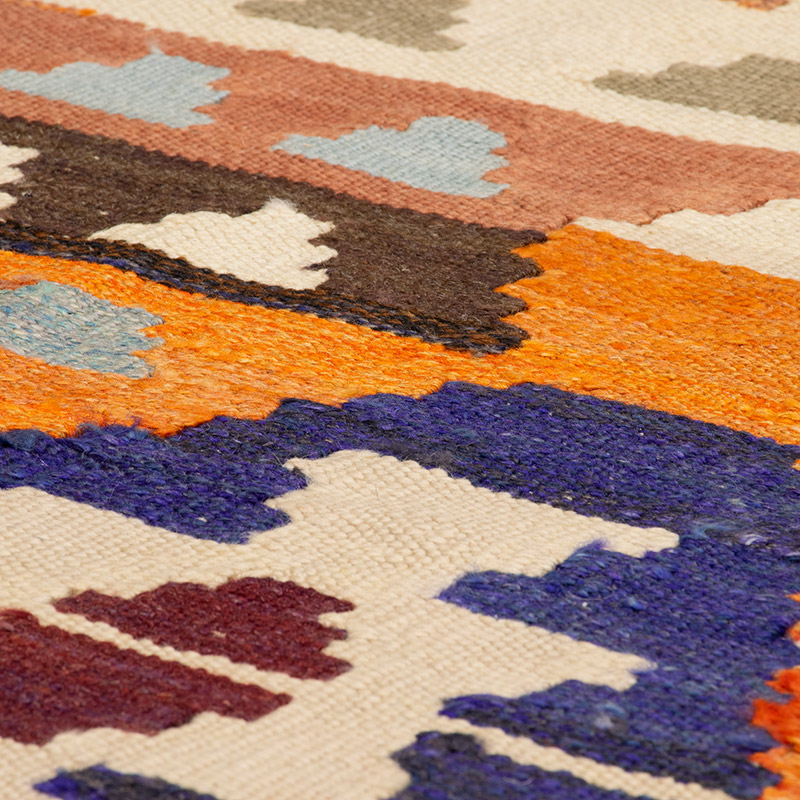 New Turkish Handwoven Kilim Rug - 8' 8" x 11' 2" (104" x 134") - K0092112