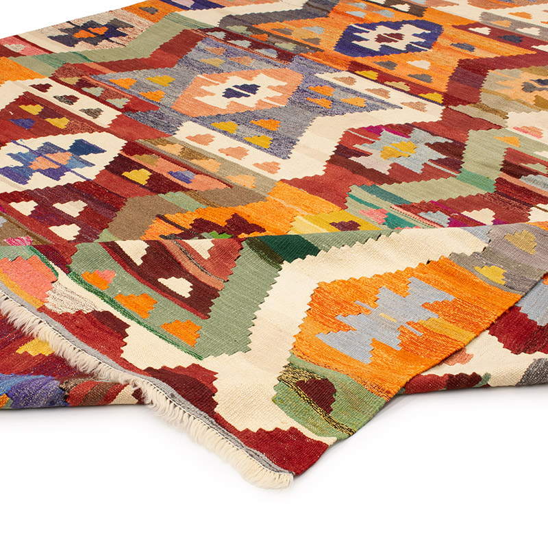 New Turkish Handwoven Kilim Rug - 8' 8" x 11' 2" (104" x 134") - K0092112