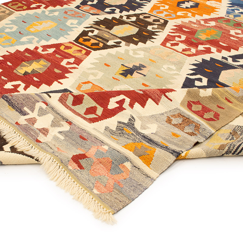 New Turkish Handwoven Kilim Rug - 8' 9" x 10' 5" (105" x 125") - K0092113