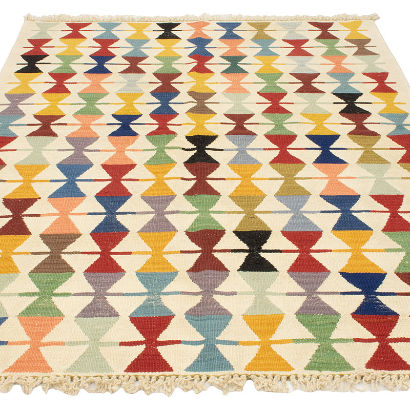 New Handwoven Turkish Kilim Rug - 4'  x 6' 2" (48" x 74") - K0092118