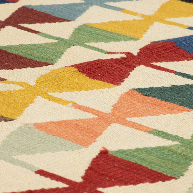 New Handwoven Turkish Kilim Rug - 4'  x 6' 2" (48" x 74") - K0092118