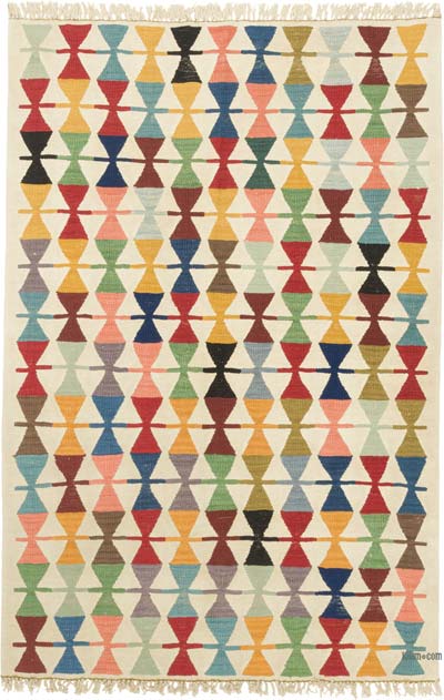 Yeni Kök Boya El Dokuma Kilim - 123 cm x 187 cm