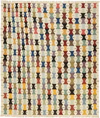 New Handwoven Turkish Kilim Rug - 8' 11" x 10' 5" (107" x 125")