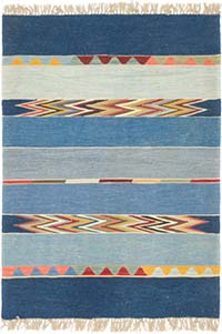 New Handwoven Turkish Kilim Rug - 3' 1" x 4' 3" (37" x 51")