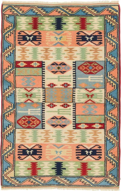 Nueva Alfombra Turca Anudada a Mano - 85 cm x 131 cm