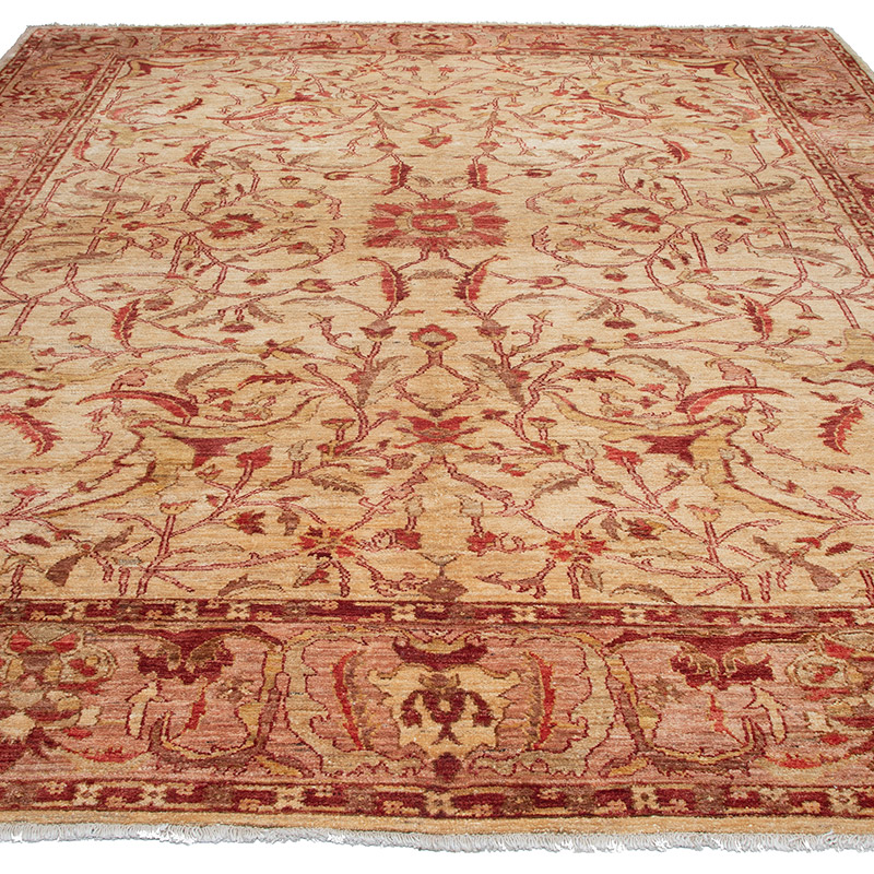 Alfombra Nueva Anudada a Mano de Inspiración Oushak - 246 cm x 302 cm - K0092148