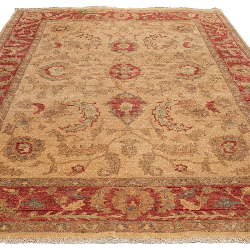 Alfombra Nueva Anudada a Mano de Inspiración Oushak - 186 cm x 267 cm - K0092151
