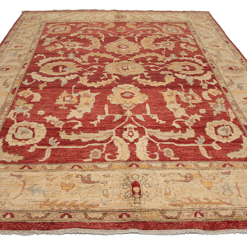 New Hand Knotted Oushak Inspired Rug - 6' 4" x 9'  (76" x 108") - K0092155