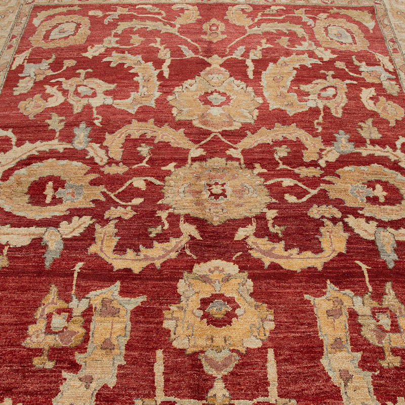 New Hand Knotted Oushak Inspired Rug - 6' 4" x 9'  (76" x 108") - K0092155