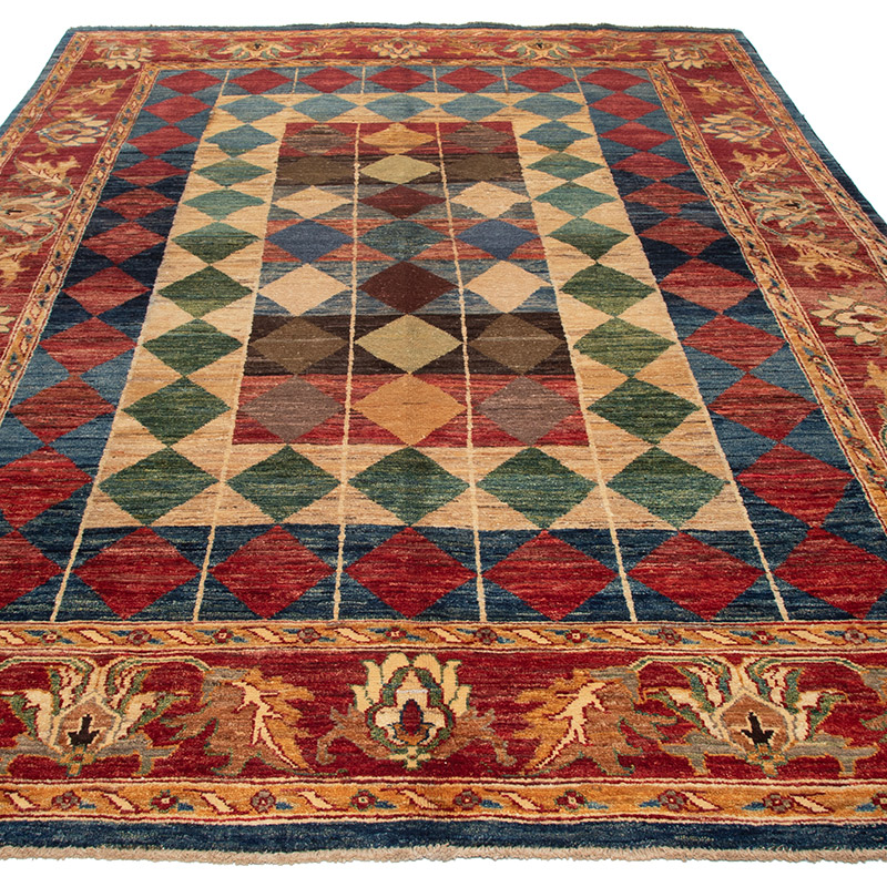 Modern New Hand-Knotted Rug - 6' 3" x 9' 4" (75" x 112") - K0092161