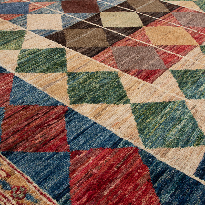 Modern New Hand-Knotted Rug - 6' 3" x 9' 4" (75" x 112") - K0092161