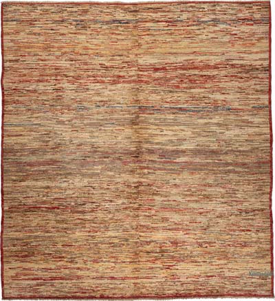 Modern New Hand-Knotted Rug - 8' 2" x 8' 11" (98" x 107")