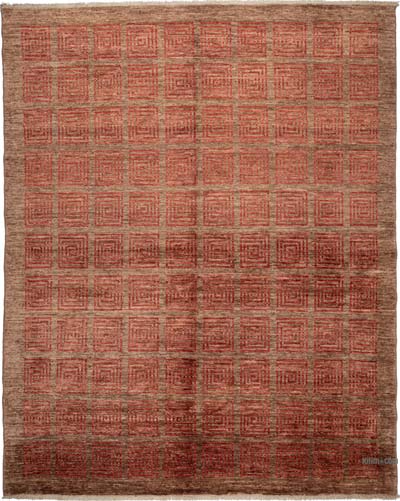 Modern New Hand-Knotted Rug - 7' 5" x 9' 8" (89" x 116")