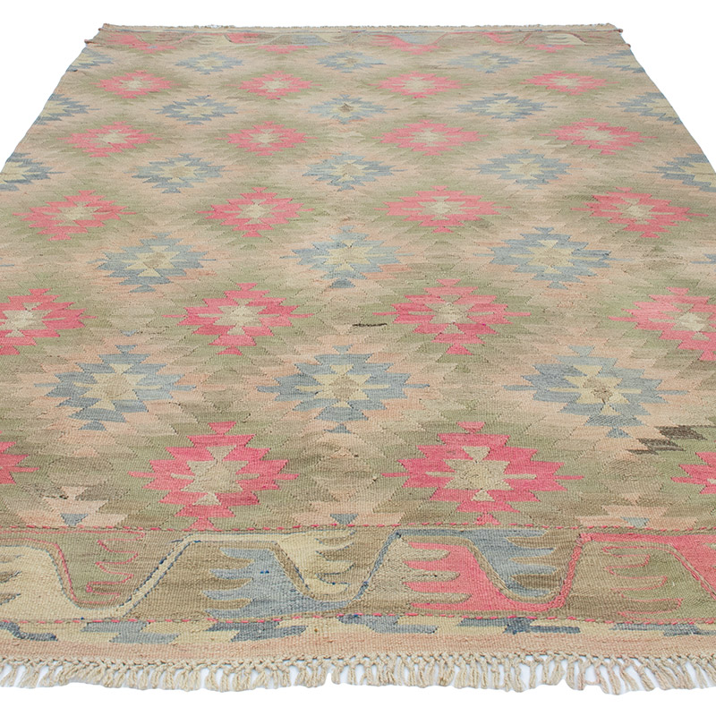 Vintage Mihalic Kilim Rug - 6' 5" x 10' 10" (77" x 130") - K0092178