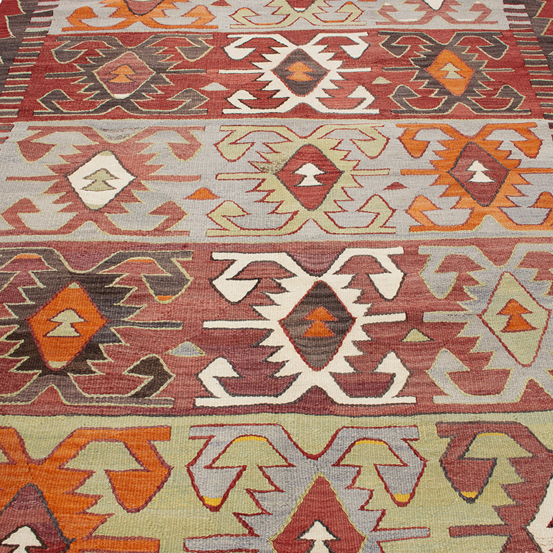 Vintage Konya Kilim Rug - 5' 2" x 9' 7" (62" x 115") - K0092181