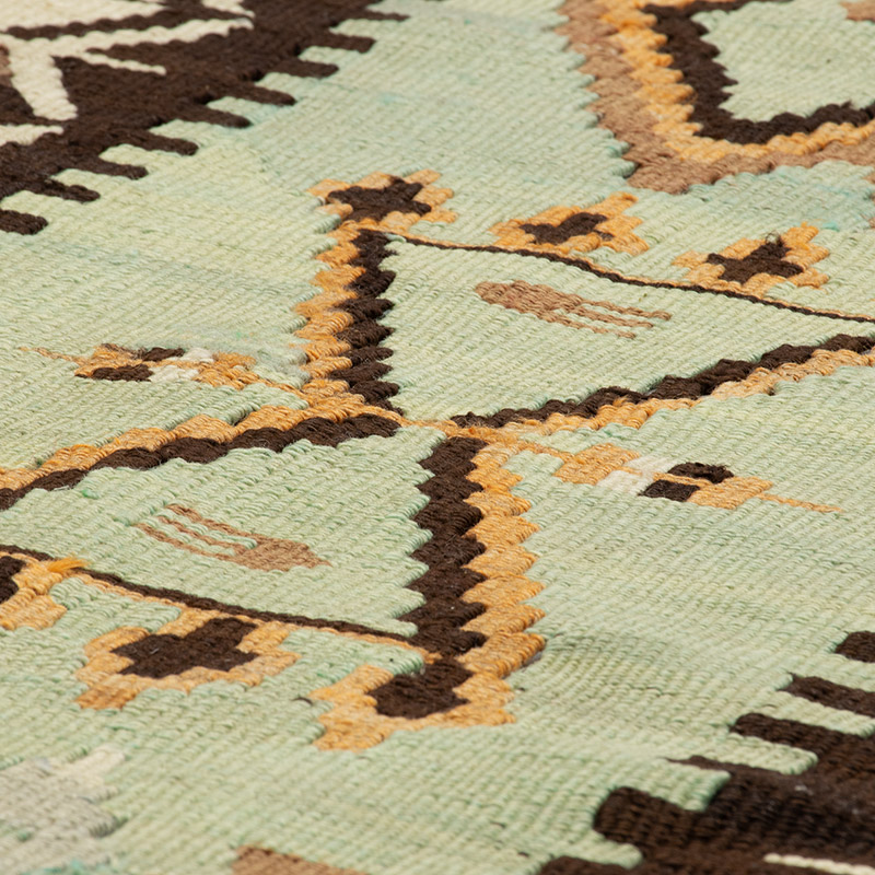 Vintage Afyon Kilim Rug - 3' 11" x 6' 8" (47" x 80") - K0092182
