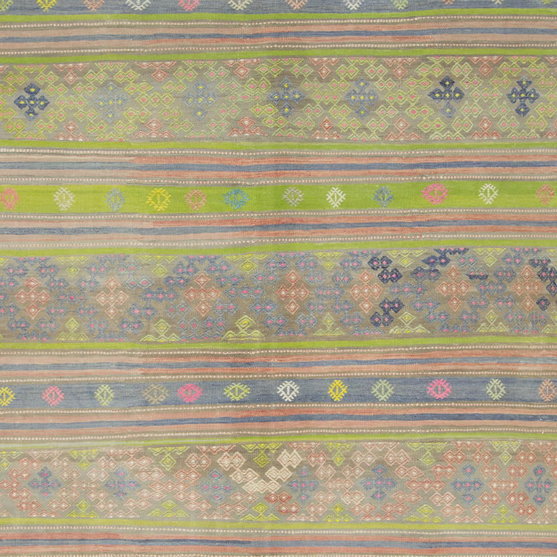 Vintage Oushak Kilim Rug - 5' 6" x 8'  (66" x 96") - K0092183