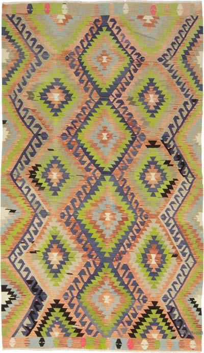 Vintage Esme Kilim Rug - 6'  x 10' 7" (72" x 127")