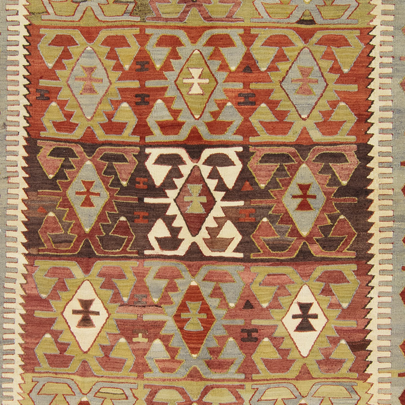Vintage Konya Kilim Rug - 5'  x 10' 11" (60" x 131") - K0092186