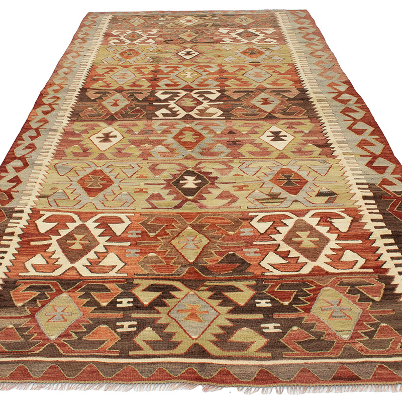 Vintage Konya Kilim Rug - 5'  x 10' 11" (60" x 131") - K0092186