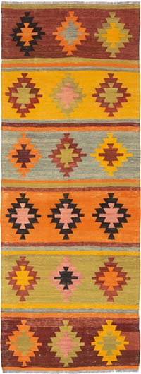 Vintage Adana Kilim - 96 cm x 254 cm
