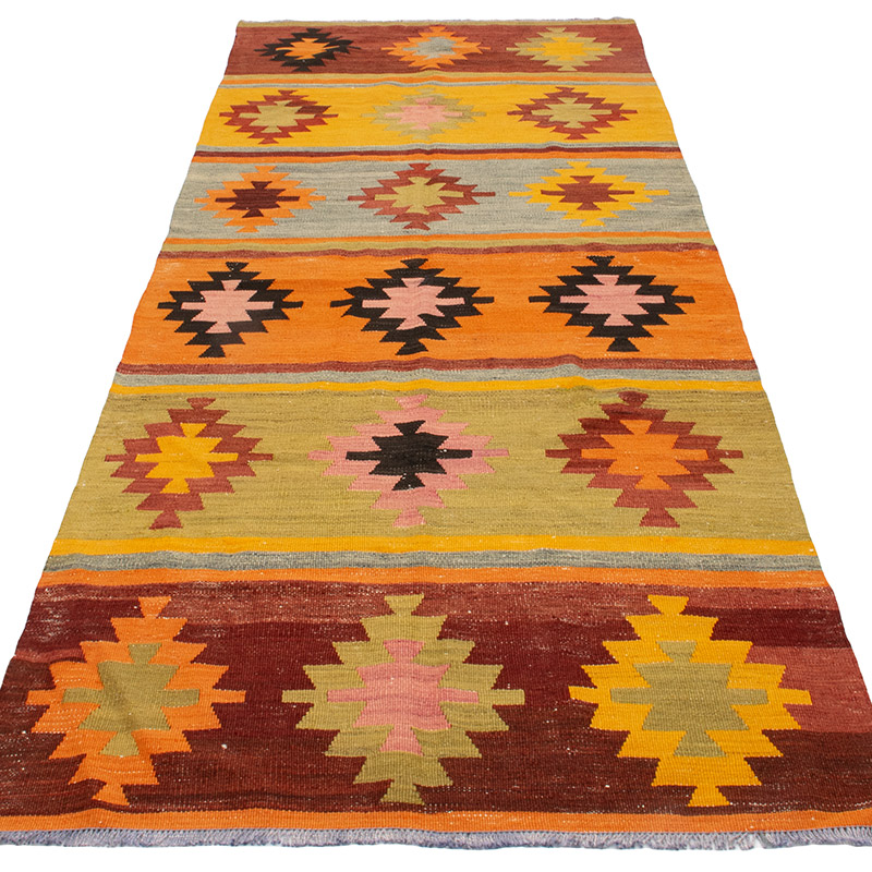Vintage Adana Kilim Rug - 3' 2" x 8' 4" (38" x 100") - K0092187