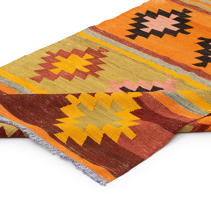 Vintage Adana Kilim Rug - 3' 2" x 8' 4" (38" x 100") - K0092187