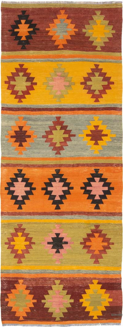 Vintage Adana Kilim - 96 cm x 254 cm