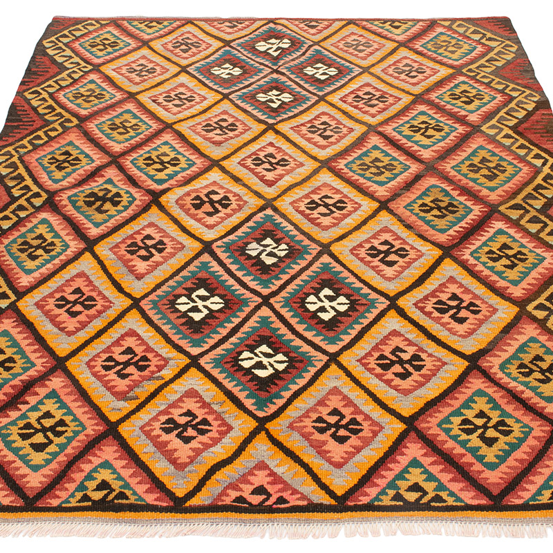 Vintage Adana Kilim Rug - 3' 10" x 5'  (46" x 60") - K0092188