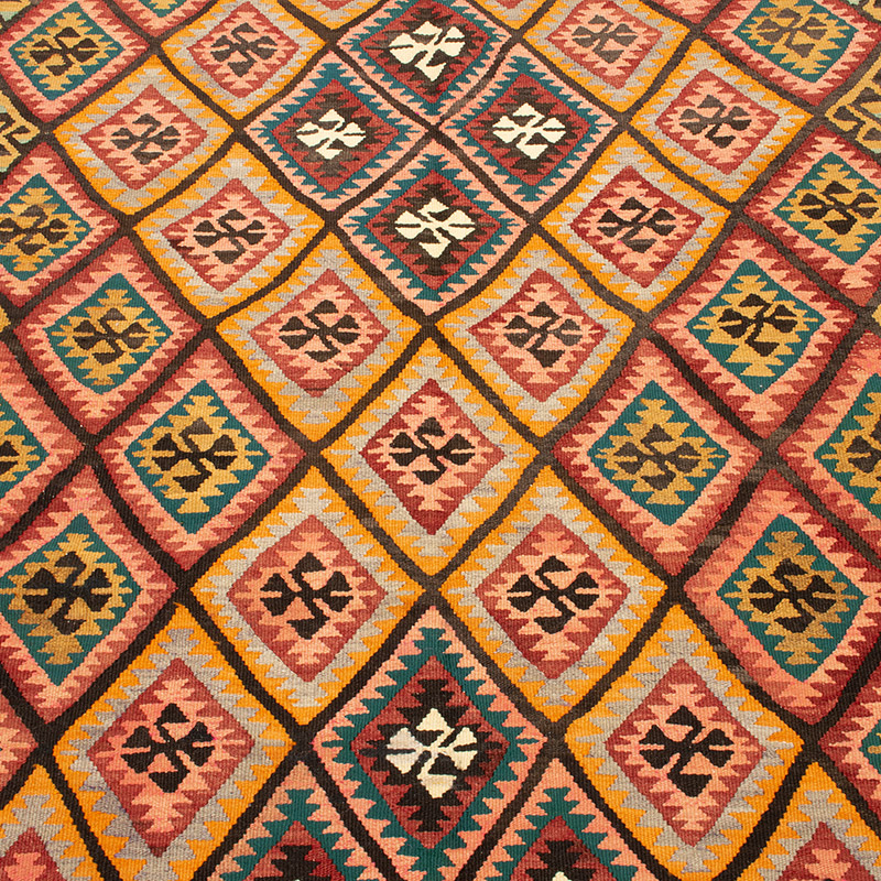 Vintage Adana Kilim Rug - 3' 10" x 5'  (46" x 60") - K0092188