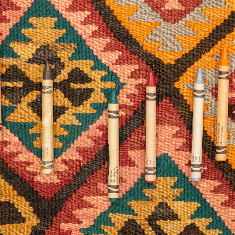 Vintage Adana Kilim Rug - 3' 10" x 5'  (46" x 60") - K0092188