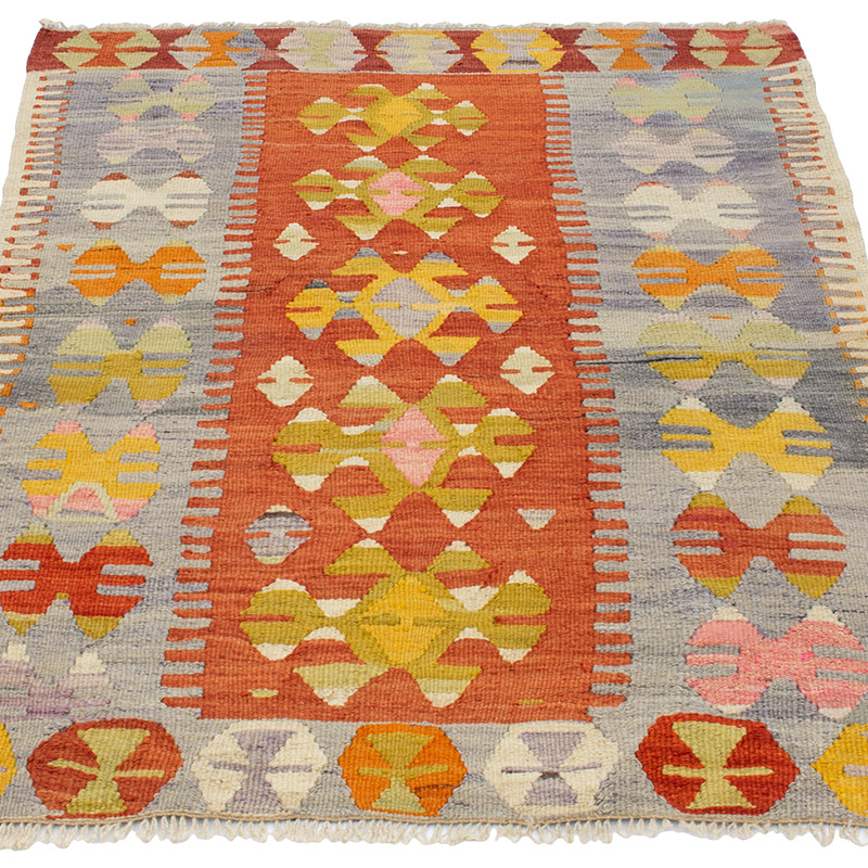 Alfombra Vintage Kilim Turca - 92 cm x 132 cm - K0092189