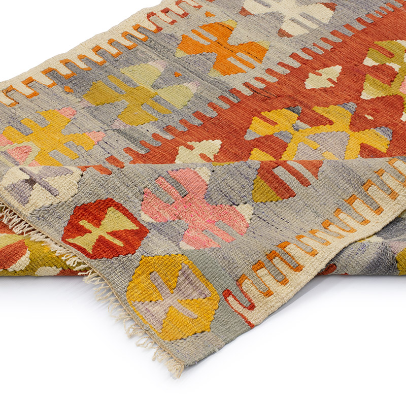 Alfombra Vintage Kilim Turca - 92 cm x 132 cm - K0092189
