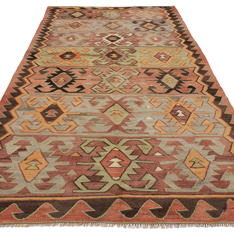 Vintage Konya Kilim Rug - 5'  x 11' 3" (60" x 135") - K0092190