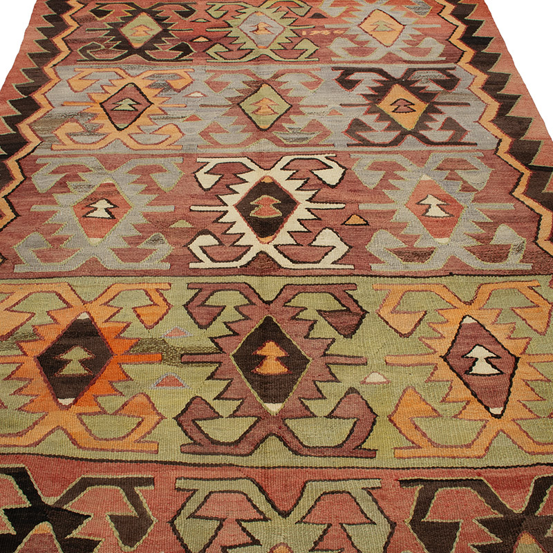 Vintage Konya Kilim Rug - 5'  x 11' 3" (60" x 135") - K0092190