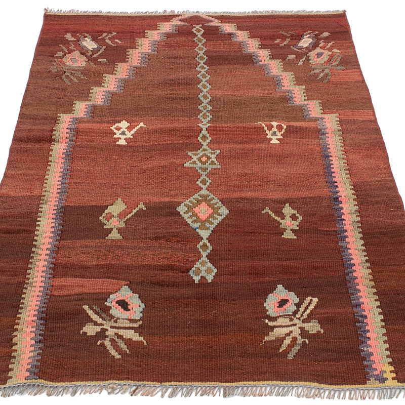 Vintage Anatolian Kilim Rug - 2' 6" x 4' 2" (30" x 50") - K0092195