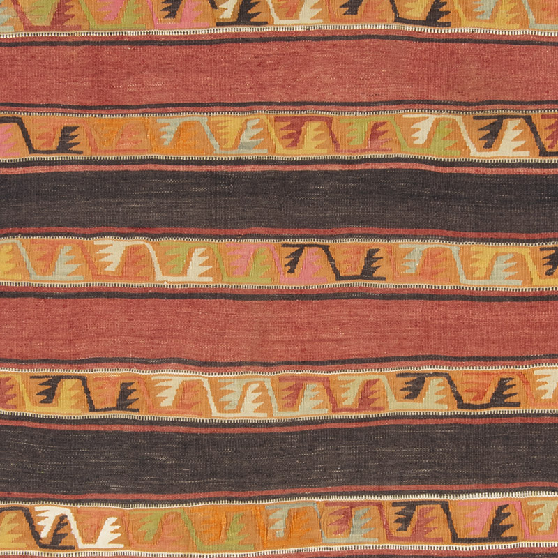Vintage Sivas Kilim Runner - 3' 7" x 8' 4" (43" x 100") - K0092197