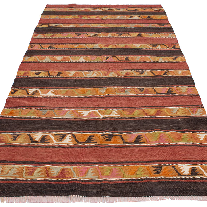 Vintage Sivas Kilim Runner - 3' 7" x 8' 4" (43" x 100") - K0092197