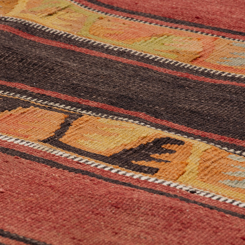 Vintage Sivas Kilim Runner - 3' 7" x 8' 4" (43" x 100") - K0092197