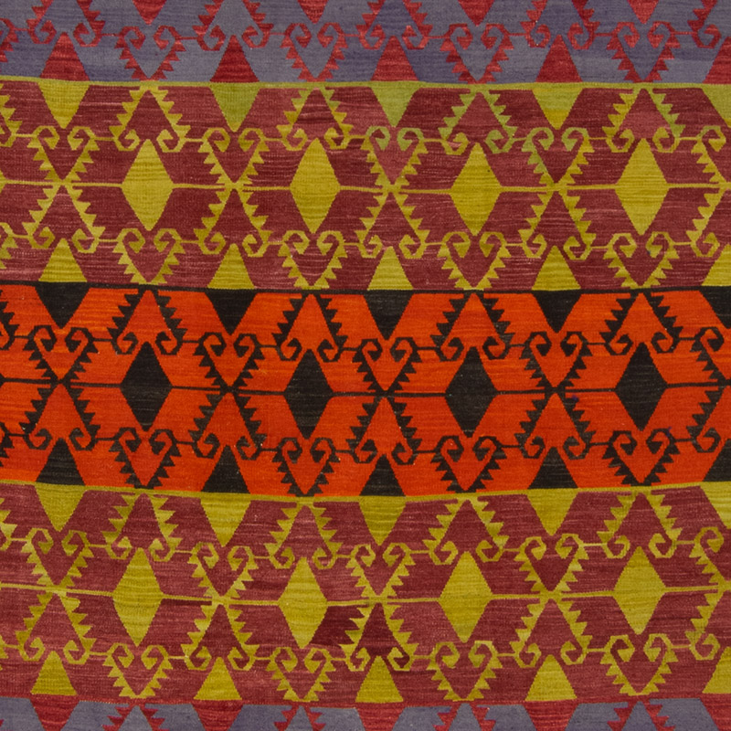 Vintage Afyon Kilim Rug - 5' 2" x 13' 3" (62" x 159") - K0092198