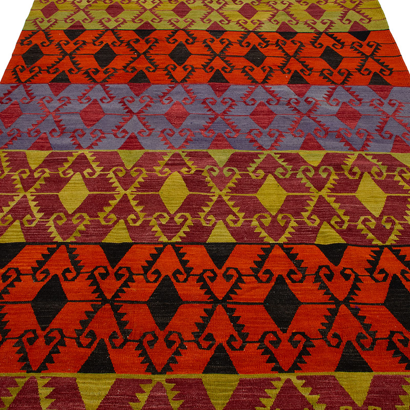 Vintage Afyon Kilim Rug - 5' 2" x 13' 3" (62" x 159") - K0092198