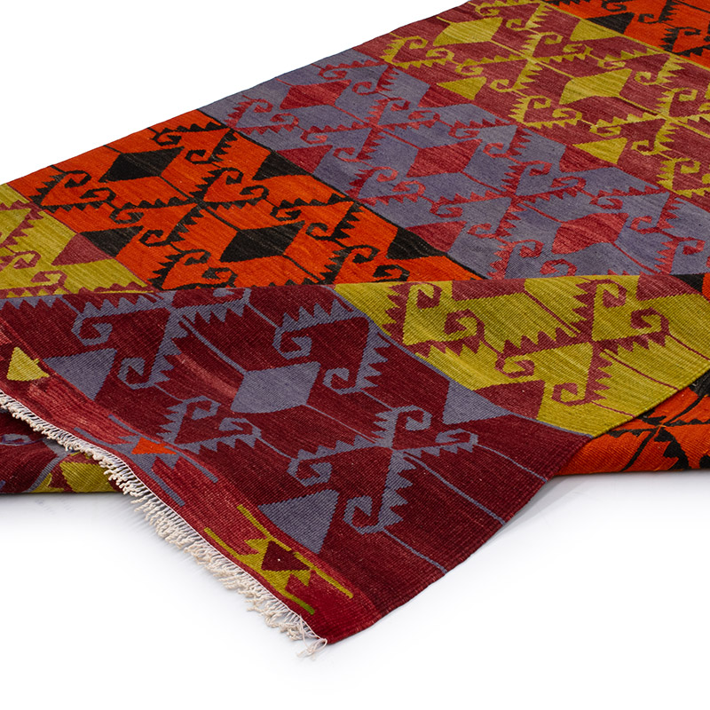 Vintage Afyon Kilim Rug - 5' 2" x 13' 3" (62" x 159") - K0092198