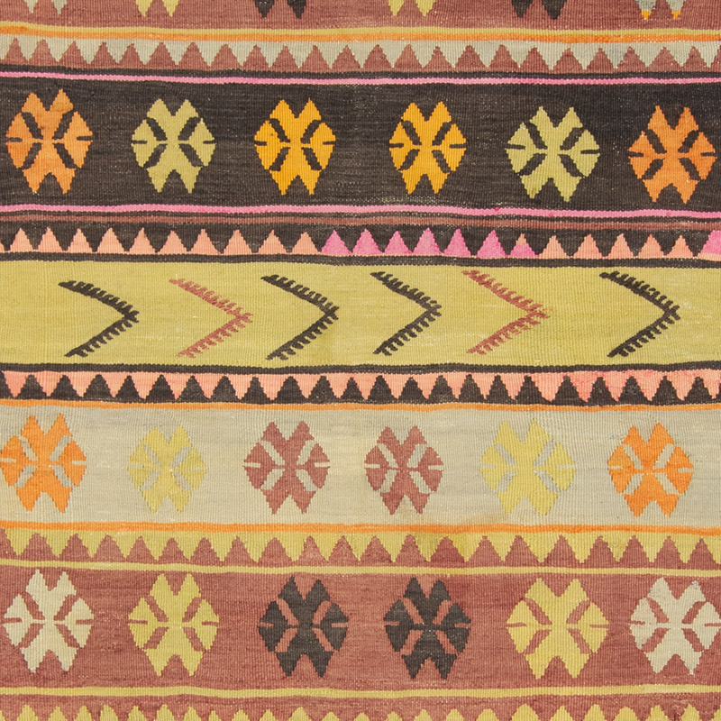 Vintage Sivas Kilim Runner - 3' 4" x 8' 5" (40" x 101") - K0092201