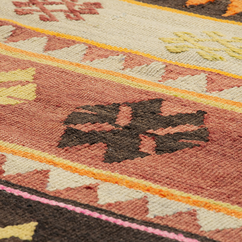 Vintage Sivas Kilim Runner - 3' 4" x 8' 5" (40" x 101") - K0092201