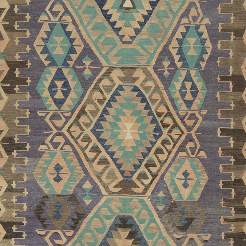 Vintage Esme Kilim Rug - 5' 10" x 7' 8" (70" x 92") - K0092204