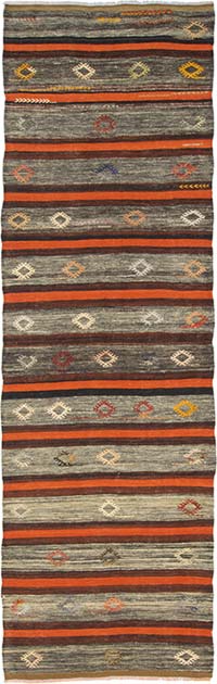Vintage Sivas Kilim Runner - 2' 9" x 8' 6" (33" x 102")