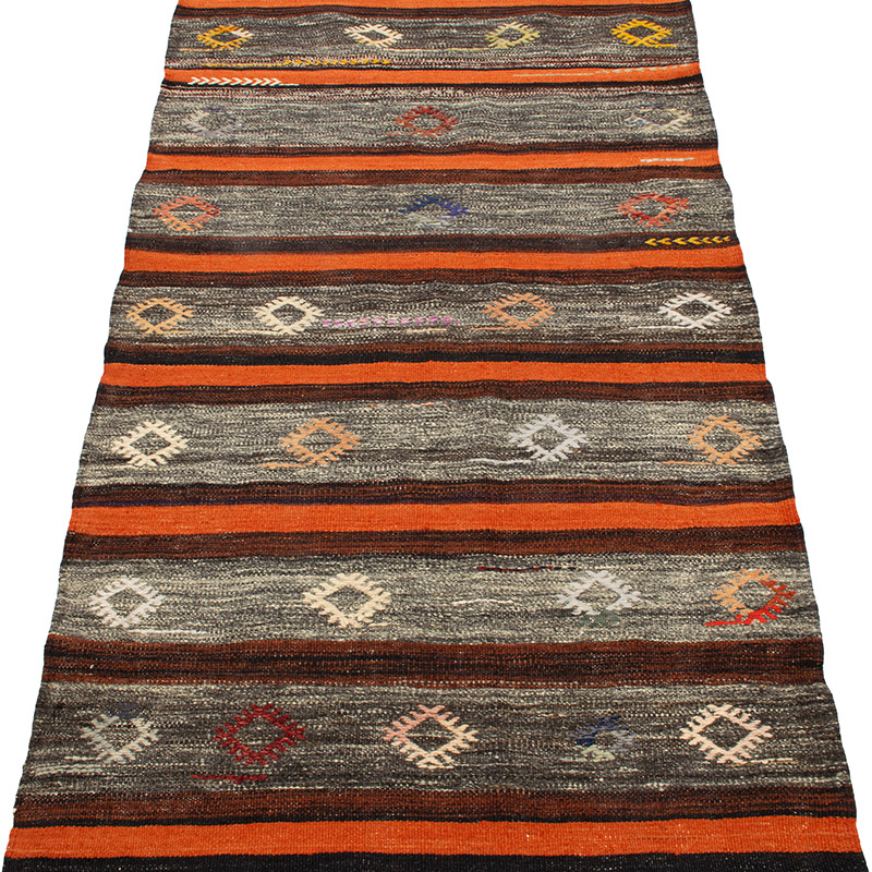 Vintage Sivas Kilim Runner - 2' 9" x 8' 6" (33" x 102") - K0092206